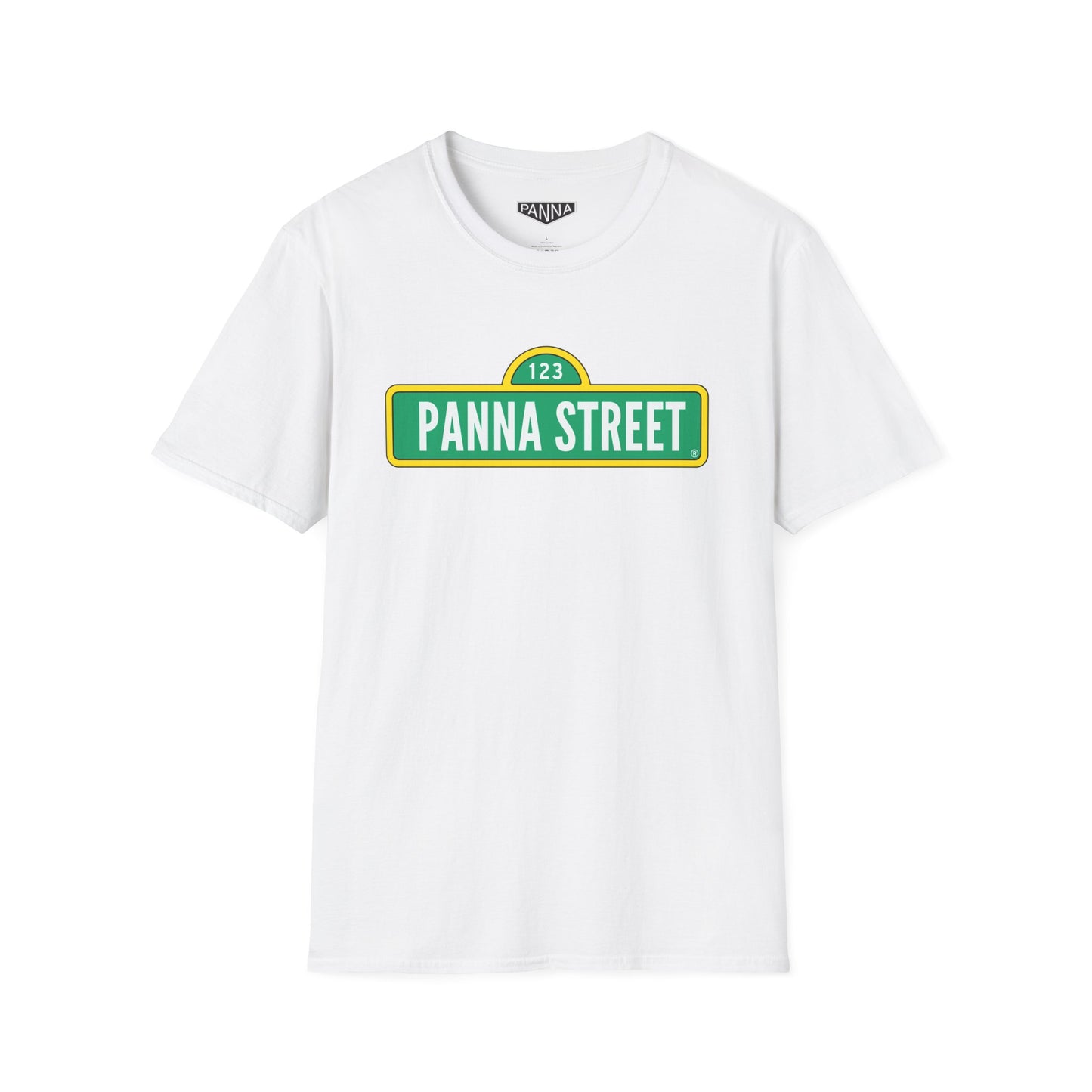 Panna Street t shirt image for web white