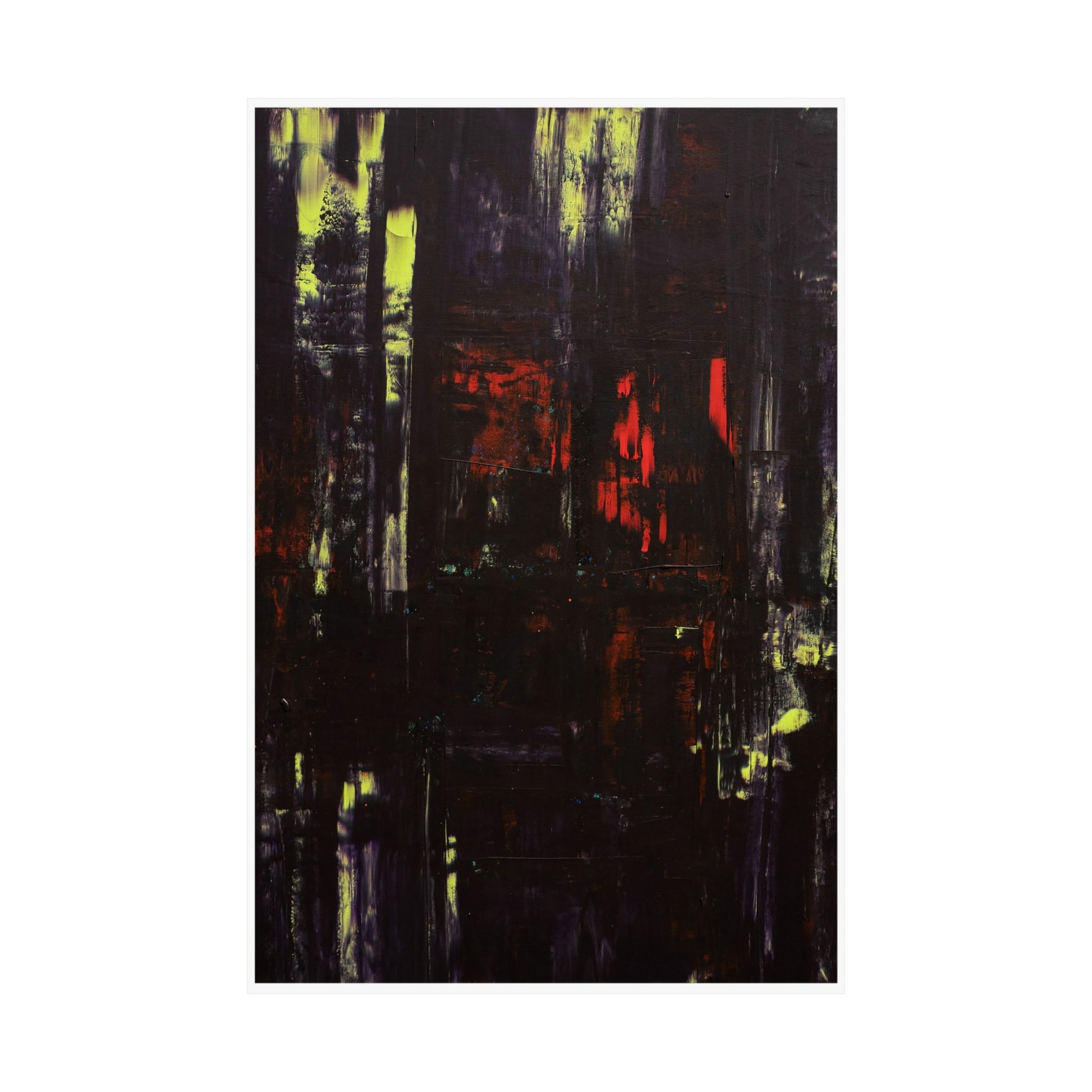 Black Panic art print mockup image for the web small size