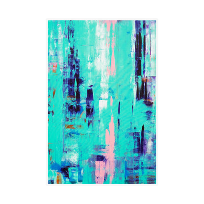 Turquoise Feelling art print mockup size example