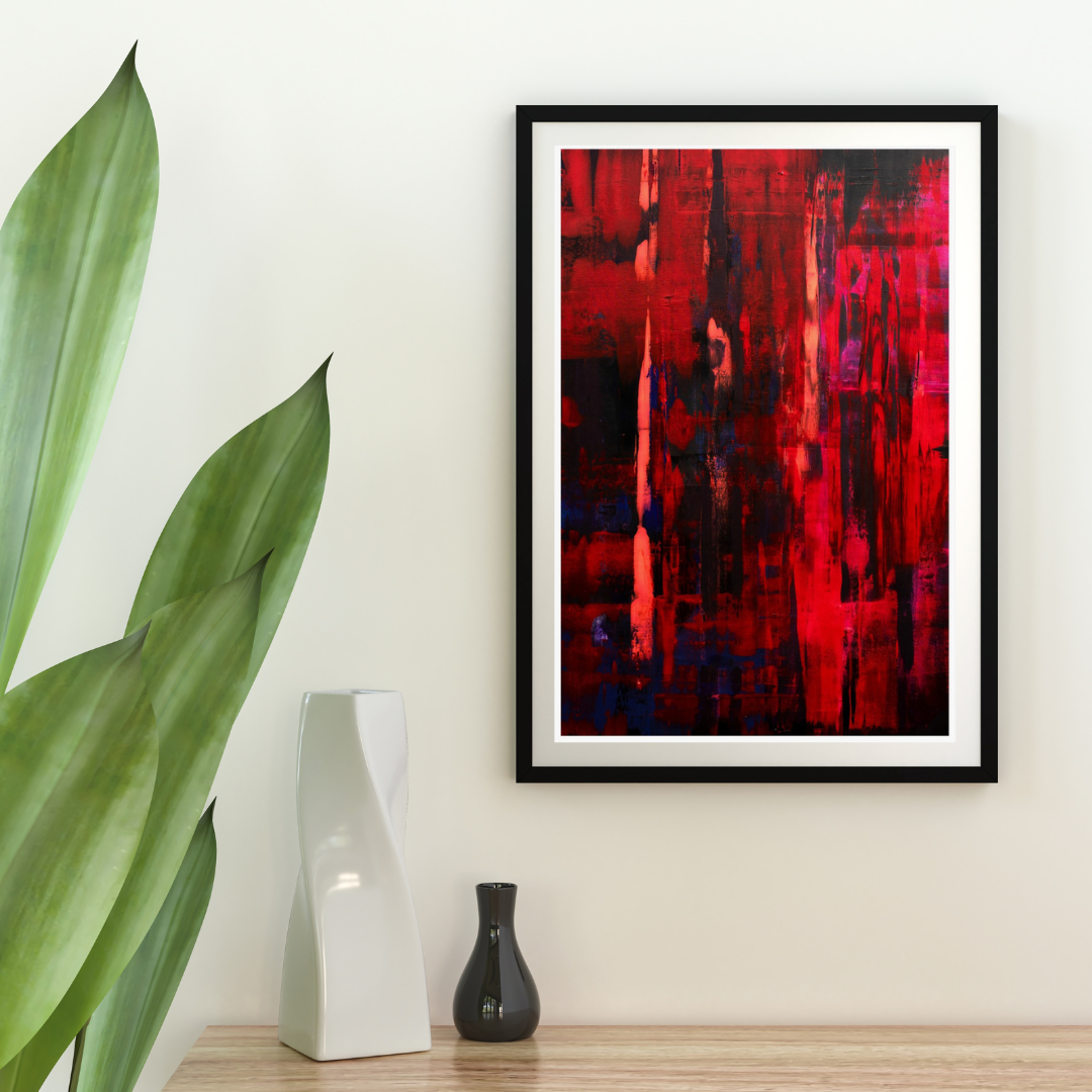 Mystic Magenta art print movkup image for web