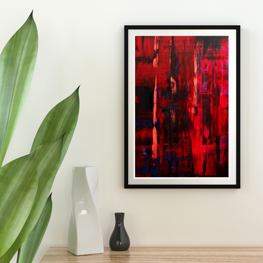 Mystic Magenta art print movkup image for web