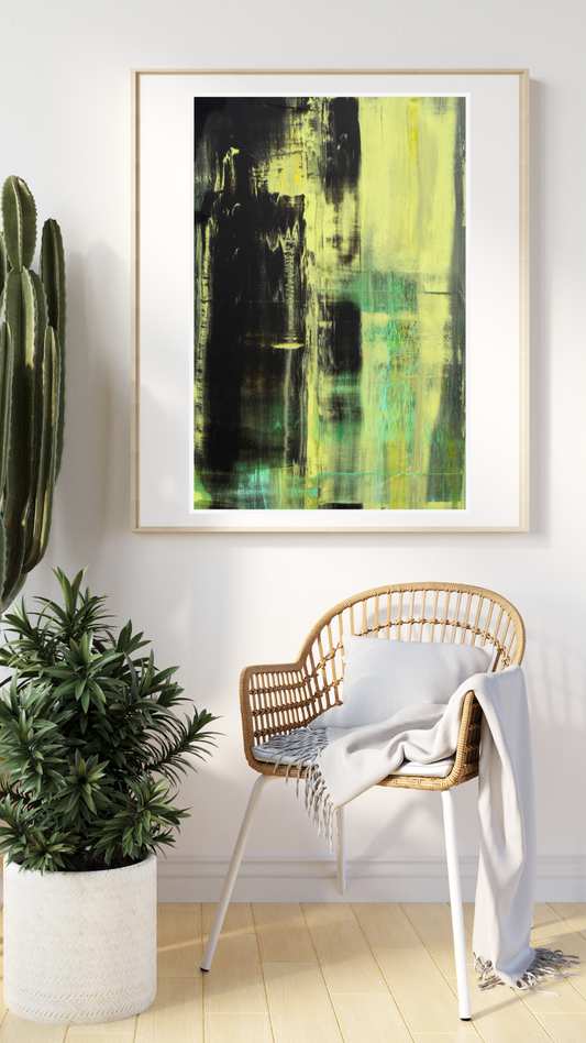 Limer Art Print mockup image for web