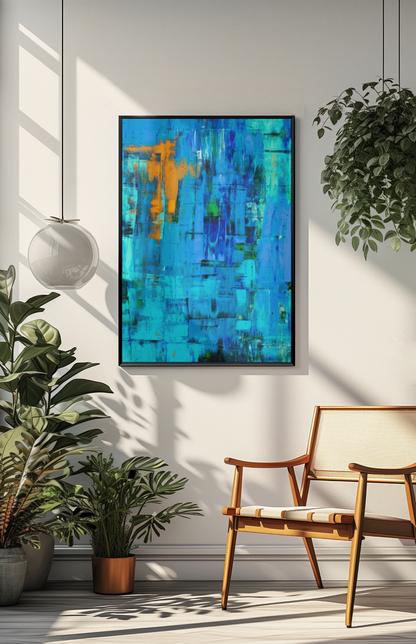 Ocean's View Art Print mockup image for web 